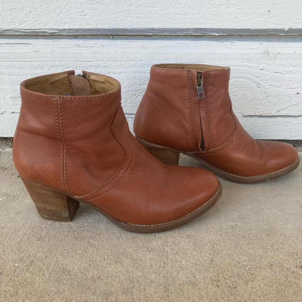 Madewell Leather Heeled Boots